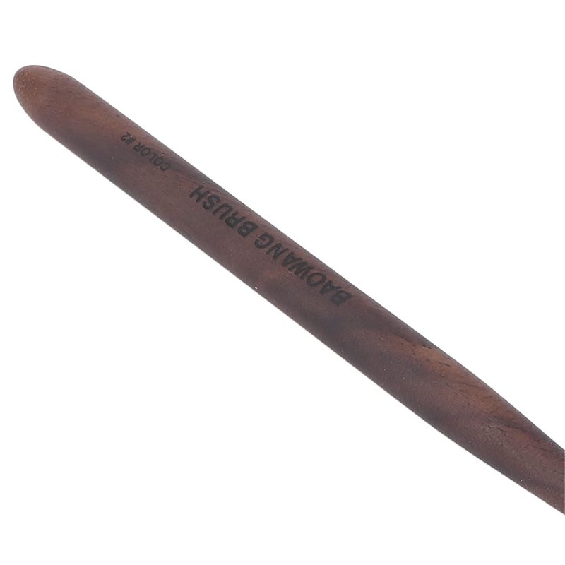 Professional Nail Art Brush Set 5 Piece Kit Size 02 Walnut Wood Handle Salon Quality DIY Tools - Image 5